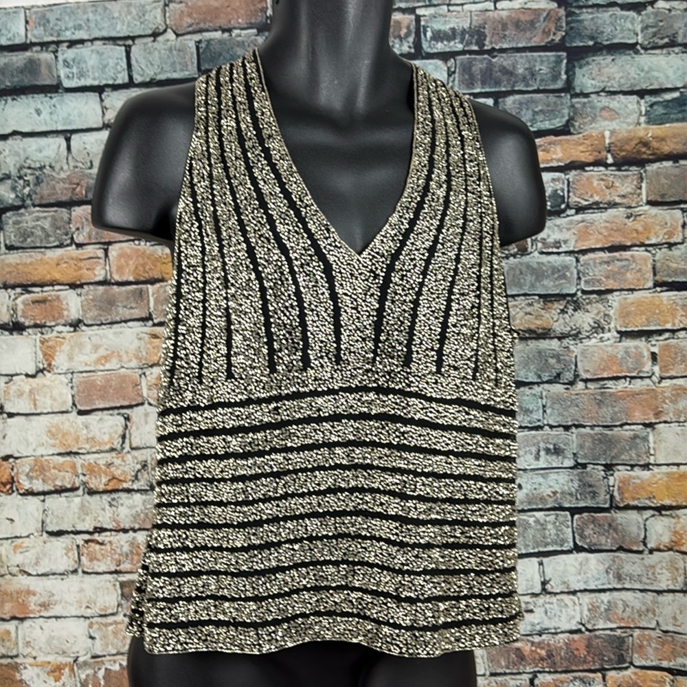 Jkara of new York metallic accent black top size XXL